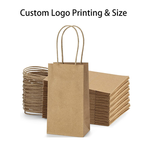 Sacs en papier blancs carrés personnalisés à fond carré, sacs en papier brun pour bijoux, parfum, rouge à lèvres, cadeaux - Product Image 5