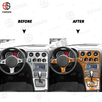 Kit de garnitures intérieures complètes en fibre de carbone pour Alfa Romeo 159 2004 2005 2006 2007 2008 2009 2010 2011 Accessoires intérieurs de voiture Autocollant
