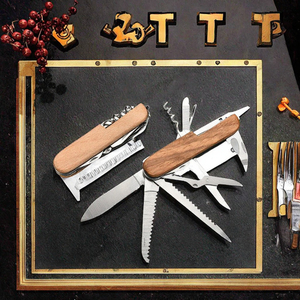 Personnalisé pour couteau <span class=keywords><strong>suisse</strong></span> tire-bouchon Portable multifonctionnel ouvre-<span class=keywords><strong>vin</strong></span> en bois pour garçon d'honneur cadeau de mariage - Product Image 3