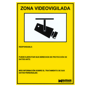 ป้ายเขตการเฝ้าระวังด้วยกล้องวิดีโอ 21 x 30 (H) ซม. - Product Image 1