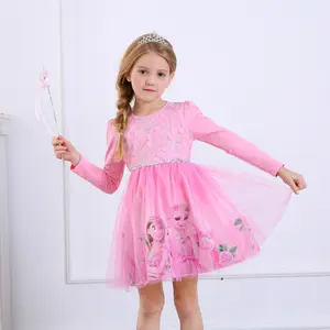 E58 Giá Rẻ Trung Quốc Bán Buôn Quần Áo Halloween Trang Phục Elsa Anna Công Chúa Cosplay Đảng Thời Trang Ăn Mặc