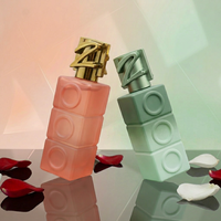 Flacon de parfum rectangulaire en verre de 100 ml, design haut de gamme, personnalisable, fournisseur Anding