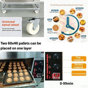 Horno Eléctrico <span class=keywords><strong>de</strong></span> 2 Niveles y 2 Bandejas, Horno Doble <span class=keywords><strong>de</strong></span> Encimera, Horno Comercial para Panadería, para Hornear <span class=keywords><strong>Pan</strong></span>, Pizza, Restaurante, Cocina, Cafetería - Product Image 2
