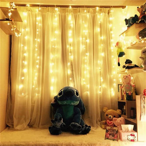 Rideau lumineux glace à lumière Led, 4 mètres, <span class=keywords><strong>guirlande</strong></span> lumineuse, pour <span class=keywords><strong>noël</strong></span>, mariage, fête du nouvel an, décoration extérieure - Product Image 3