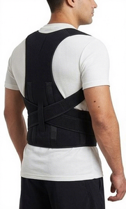 Faja Lumbar de Neopreno Flexible, Corrector de Postura, Transpirable, Cómodo, Plegable, Portátil, con Cierre de Gancho y Bucle - Product Image 4