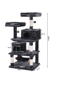 Condominio Tiragraffi a Torre Stabile per Gatti Grigio Beige e Marrone all'Ingrosso dal Produttore - Product Image 2