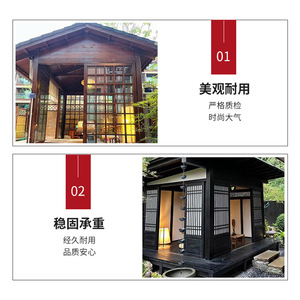 Casa de Té de Estilo Chino, Pabellón Exterior de Madera, Cedro Rojo Occidental Tratado a Presión, Construcción para Jardín o Patio - Product Image 1