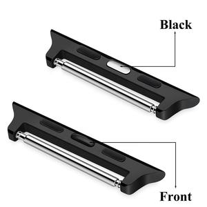 एप्पल के लिए 316L स्टेनलेस स्टील धातु का पट्टा घड़ी लग्स कनेक्टर बैंड एडाप्टर श्रृंखला 8 7 6 एसई 5 4 3 2 बैंड सीट बेल्ट लगा लो - Product Image 3