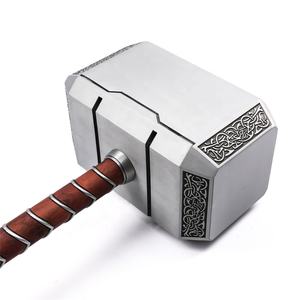 Drop Shipping Martello di <span class=keywords><strong>Thor</strong></span> Mjolnir in Metallo Scala 1:1 Accessorio Cosplay Marvel Avengers con Base in Resina - Product Image 4