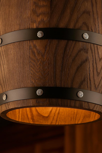 Lámpara Colgante Rústica de Madera con Forma de Barril, Estilo Moderno Americano, Vintage, <span class=keywords><strong>para</strong></span> Bar, Bodega, Cafetería, Decoración - Product Image 5