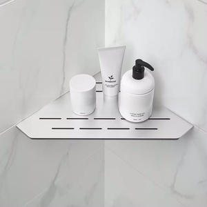 Estante de almacenamiento de acero inoxidable 304 para baño, estante de almacenamiento de una sola capa con forma de trípode, estante de almacenamiento para artículos de baño. - Product Image 2