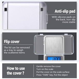 도매 저렴한 가격 광선 ZD-101 미니 디지털 포켓 스케일 스테인레스 스틸 보석 작은 그램 측정 배터리 전원 - Product Image 3