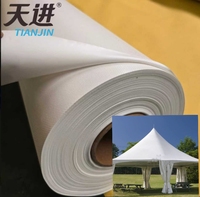 Tissu de tente enduit de PVC 650 GSM, de haute qualité, populaire, TianJin, best-seller, durable, imperméable, pour les aventures en plein air