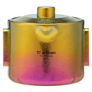 Titanyum çay makinesi fincan setleri 180ML çift katmanlı çay su ısıtıcısı Pot açık kamp taşınabilir çay kupa - Product Image 6