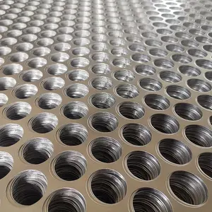 Dimensione della lamiera di maglia metallica perforata rotonda dell'acciaio inossidabile della maglia perforata del foro di perforazione