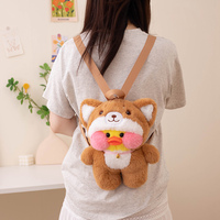 Ransel Boneka Beruang Desain Kustom Berkualitas Tinggi Isian Kapas PP Hitam & Putih 30-50cm Hadiah Promosi BEY BEY-1004