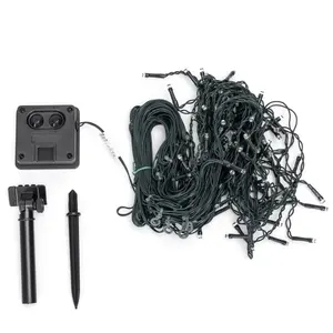 Guirlandes lumineuses solaires rgby, 3 m + 5 m * 0,6 m, design plat type carmbano, idéales pour la décoration et les fêtes en plein air - Product Image 3