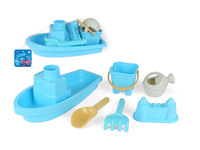 Ensemble de jouets de plage colorés avec seau, pelle, moules et outils à sable pour les jeux en plein air et les loisirs estivaux des enfants