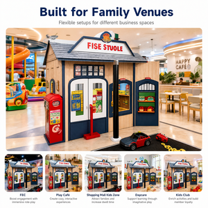 Área de Juegos Interior Modular para Niños, Diseño para Principiantes en Negocios, Pequeña, con un Área de Juegos de Rol para Guarderías, Iglesias o Centros Comunitarios - Product Image 2