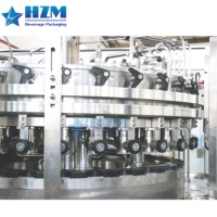 Machine de remplissage de boissons gazeuses CSD, automatique, haute précision, pour bouteilles en plastique et en verre, ligne de production de sodas et de colas