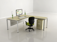 Bureau d'ordinateur en métal moderne et simple pour le bureau à domicile et l'école