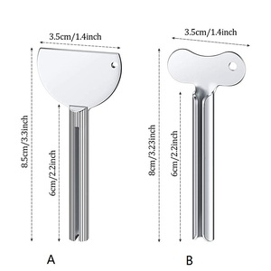 Presse-rouleau multifonctionnel en métal, pour Salon de coiffure, en acier inoxydable, pour crème, dentifrice, 1 pièce - Product Image 2
