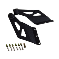 Nouvelles barres lumineuses LED en alliage d'aluminium de 50 pouces, supports de montage pour pare-brise supérieur, garantie 1 an, Wrangler Truck Offroad