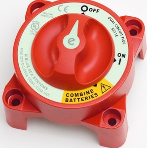Interrupteur rotatif à double circuit Blue Sea Systems 5511E 32V DC pour batterie de voiture, protection contre l'allumage - Product Image 3