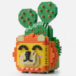 Mini blocs plantes jouet succulentes fleur en plastique Micro diamant blocs de construction pour enfants cadeaux - Product Image 1