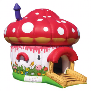 Castello Gonfiabile per Bambini con Logo Personalizzato, Tema Fungo Cartoon, Attrezzatura per Divertimento al Coperto - Product Image 1