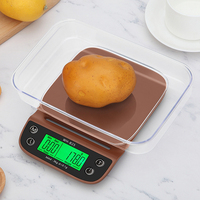 Balance à café numérique 3 kg 0,1 g en plastique ABS écologique, portable, avec minuteur, conversion multi-unités et fonction tare à une touche