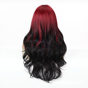 Peluca de encaje frontal pequeña para mujer, cubre toda la cabeza, encaje transparente, peluca de cosplay para Halloween, disfraz de Navidad, ondas grandes, 180% de densidad - Product Image 3