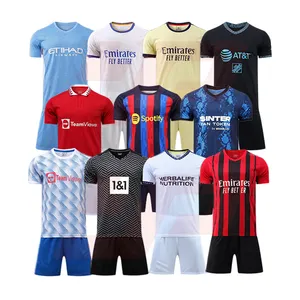 Camiseta de fútbol de secado rápido para hombre, uniforme de ropa de alta calidad, sublimación, Retro, Conjunto de Jersey de fútbol