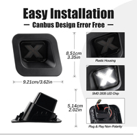 Feux de plaque d'immatriculation LED de style X pour Dodge RAM 1500 2500 3500 2009-2018 (lot)