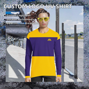 <b>Men</b> Color Blocked Long Sleeve Shirt <b>Purple</b> Yellow Full Sleeve All Seasons Style Shirts Tops - Product Image 2