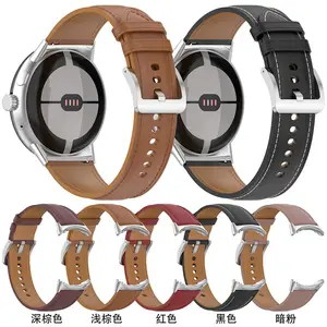 Novo lançamento Real Genuine Leather Small Waist Smart Watch Strap para Google Pixel Watch 2 Sports Watch Bands Bracelet