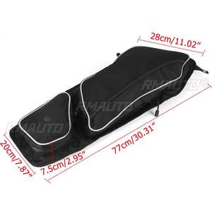 2PCS โพลาริส RZR XP 1000 900XC S900 2014-2022 2015 2016 2017 UTV ด้านหน้าประตูด้านข้างกระเป๋ากระเป๋าเก็บของแผ่นรองเข่ากระเป๋าเหนือศีรษะสีดำ - Product Image 6