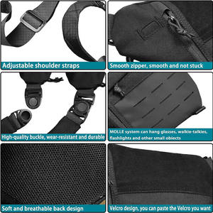 Bolso bandolera, bolso para pistola <span class=keywords><strong>de</strong></span> transporte oculto antirrobo, bolso <span class=keywords><strong>de</strong></span> bolsillo personal Stealth, mochila sobre el hombro para hombres y mujeres - Product Image 2