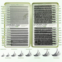 Kit d'extensions de cils réutilisables, volume effet vison, longue tenue, pour pose DIY, qualité salon