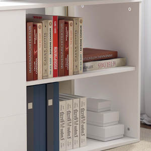 <span class=keywords><strong>Bureau</strong></span> d'ordinateur en bois convertible et réglable, durable, <span class=keywords><strong>avec</strong></span> <span class=keywords><strong>étagère</strong></span>s ouvertes, mécanisme pivotant à 360°, <span class=keywords><strong>bureau</strong></span> multifonctionnel pour la maison et le <span class=keywords><strong>bureau</strong></span> - Product Image 4