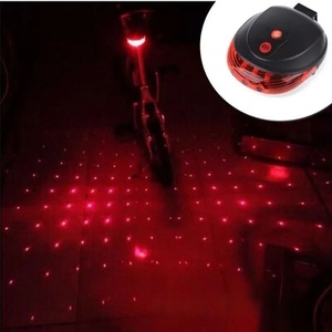 2026 Bicycle Laser Taillight for Mountain Bikes 5 <b>LED</b> 7 Flash Mode Bike Rear <b>Light</b> - Product Image 3