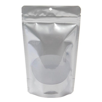 Sachets refermables en aluminium avec fenêtre transparente pour l'emballage alimentaire de noix, fruits secs et snacks
