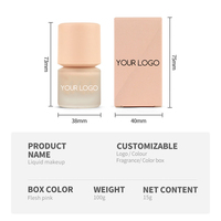 Crème de fond de teint 15g, 12 teintes, haute couvrance, effet soft focus, base de maquillage liquide pour marque privée