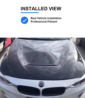 Capot en fibre de carbone avec aération pour BMW F30 Série 3 2013-2019 Style GTS Capot avant F30 GTS