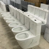 WC monobloc moderne en céramique, à poser au sol, avec double chasse à gravité, ensemble de sanitaires pour salle de bain