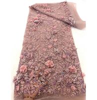 Tissu en dentelle 3D de haute qualité, Munich, Allemagne, dentelle française de luxe, dentelle autrichienne à paillettes pour robe de soirée, robe de mariage