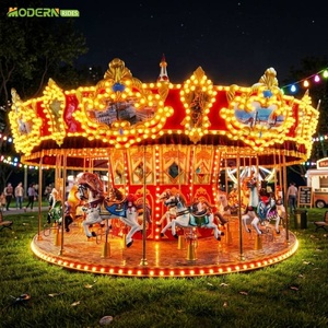 Manège de carnaval à 24 places avec moteur à entraînement par le haut, Attraction de fête foraine, Carrousel, Manege, Karussell - Product Image 1
