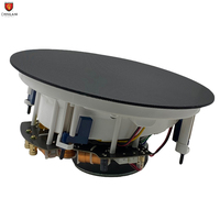 Haut-parleur de plafond CS284 incliné 6,5 pouces 120W passif 8 ohms noir avec subwoofer HiFi sans cadre pour faux plafond