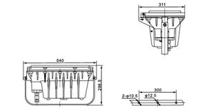 Projecteur antidéflagrant de haute qualité à lampe au sodium 400W, lampe au sodium haute pression marine antidéflagrante - Product Image 4