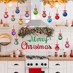 Aimant de porte de garage en forme de boule de Noël colorée, best-seller, personnalisé pour les décorations de fête de Noël - Product Image 4